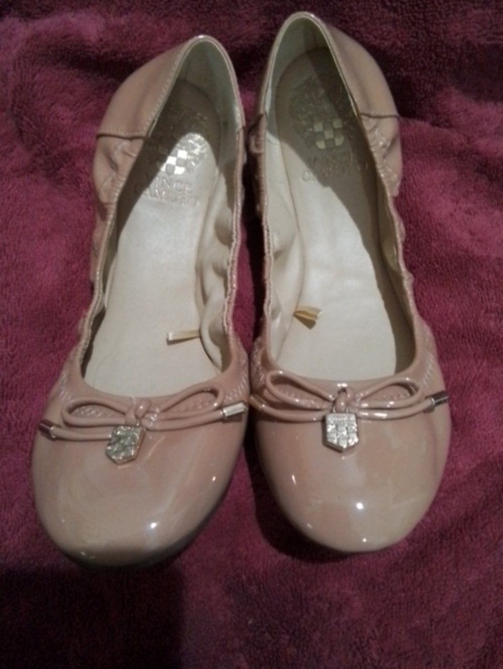Vince Camuto Nude Ballerina Flats